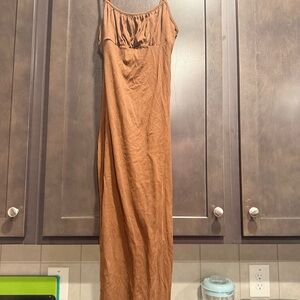 Elegant Brown Maxi Dress